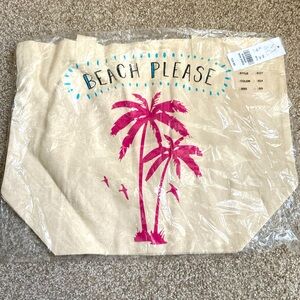 New York & Company - Canvas “Beach Please” Tote Bag